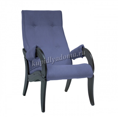 Кресло для отдыха Модель 701 (Венге/Ткань синяя Verona Denim Blue)