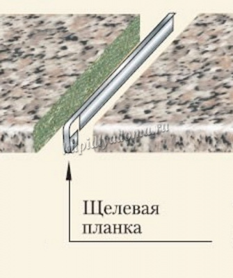 Планка щелевая Т-образная 1517 с клювиком 26мм (Соник)